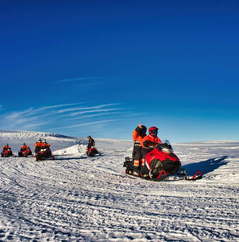 From Geysir: Snowmobile Adventure on Langjökull Glacier