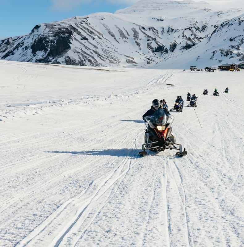From Reykjavik: Golden Circle and Glacier Snowmobiling